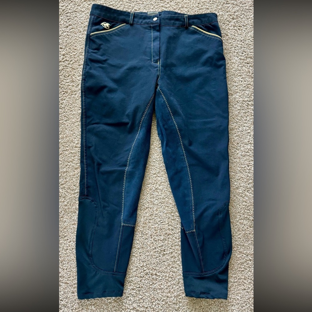 Piper Original High Rise Full Seat Breech in navy blue